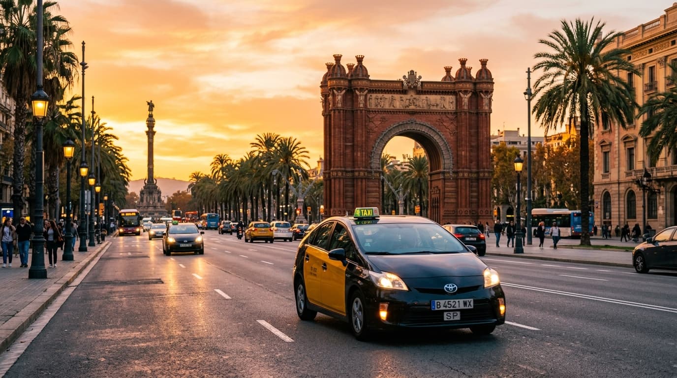 Barcelona al atardecer